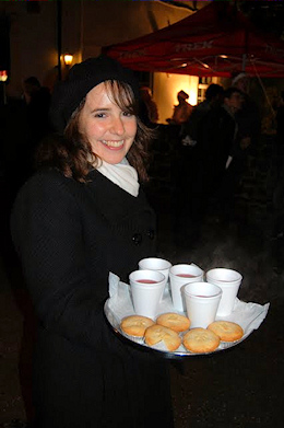 Making connections, sharing mincepies and punch at Leigh Lights