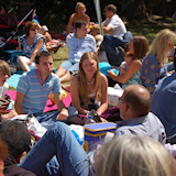 The church family get together for social activities as well as worship